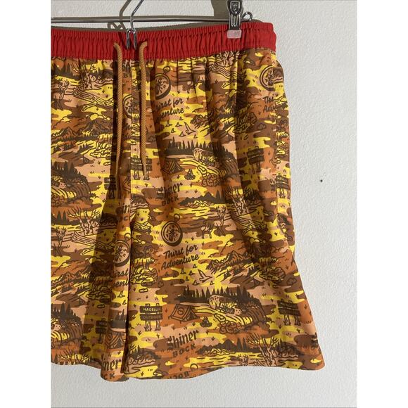 Magellan x Shiner Bock Beer Mens Swim Trunks Shorts Camouflage Camp Bottoms Med - Picture 4 of 11